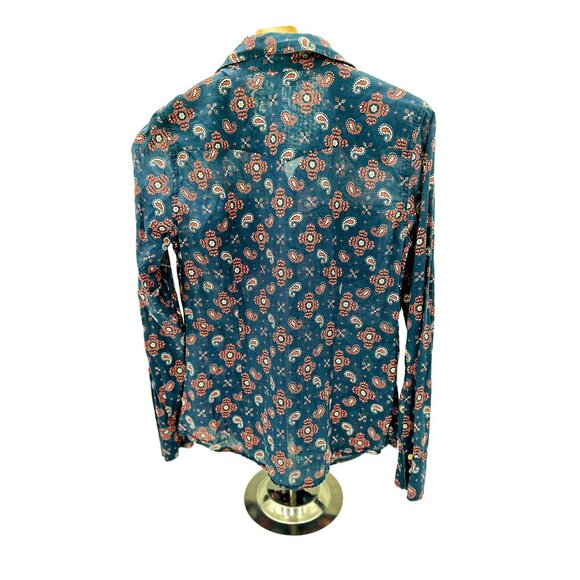 Lucky Brand Cosmic County Western Style Button Down Short - Picture 2 of 2